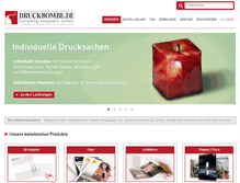 Tablet Screenshot of druckbombe.de